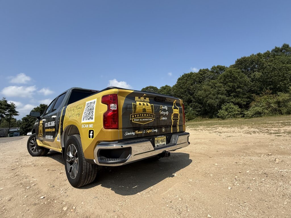Systematic pest control truck